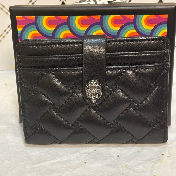 Kurt Geiger Black Quilted Wallet NWT - Picture 4 of 10